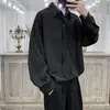 Camisa Masculina Moderna Verão Dk Uniforme Minimalista Oversized High-End Versátil Manga Longa