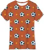 Venta Caliente Transfronteriza de Aliexpress Impresión Digital 3D Copa Mundial de Fútbol Tendencia de Verano Ropa Infantil Camisetas Casuales de Manga Corta