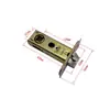 Cerradura de puerta plana marco extremadamente estrecho negro 16 18 perfil manija de puerta puerta de vidrio Changhong pestillo simple cerradura de puerta de baño