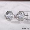 Cao Shi LAZADA nuevos pendientes de flor de diamante de moda coreana para mujer pendientes exquisitos de circonita fabricantes al por mayor