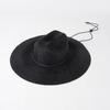 Sombrero vaquero de paja informal de nueva moda para primavera y verano, estilo europeo y americano, con correa, protección solar y parasol para exteriores, sombrero de jazz.