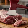Martelo Amaciador de Carne Dupla Face 2 em 1 com Lâmina de Aço Inoxidável, Socador Picador de Bife e Carne Bovino Ferramenta de Cozinha