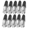 Enchufe de Audio para Altavoz y Micrófono XLR de 3 Pines Suizo Enchufe Balanceado para Micrófono