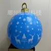 Ponto de Fábrica Bola de Natal Inflável de PVC Decoração de Natal Festa Layout de Pátio Bola de Natal LED com Controle Remoto