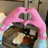 Nuevos calentadores de muñeca rojos de Navidad extendidos, guantes de punto para mujer, adecuados para ciclismo al aire libre, con dos dedos expuestos para uso en pantalla táctil, cálidos y con dedos separados