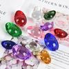 Lingotes de Vidrio de Colores de Varios Tamaños para Decoración del Hogar, Regalos para Ceremonias de Apertura de Siete Joyas, Adornos de Cristal Amarillo Manza, Recuerdos de Viaje
