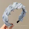 Elegante diadema de cuadros de lunares para mujer, diadema de corona alta para lavarse la cara, diadema para uso diario con dientes, accesorio para el cabello