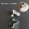 Divisor de gaveta de arquivo de chapa metálica, fivela de segurança, clipe seguro, prateleira de armário de documentos, estante de livros retrátil, acessórios de fivela divisória de plástico
