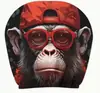 Funda de Reposacabezas para Coche con Estampado de Calavera Negra de Comercio Exterior Transfronterizo, Estilo Elástico Universal, Funda de Reposacabezas para Coche Original y Divertida