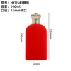 Frasco de Perfume Flocado Vidro Transparente com Pontos Frasco Spray de Perfume 15 Tampa de Liga de Zinco tipo Baioneta Tampa de Perfume Flocado
