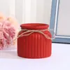 Vasos de Flores Imitação Cerâmica com Listras Verticais, Vasos de Flores de Plástico para Bonsai de Mesa, Vasos Simples de Estilo Nórdico para Plantas Verdes, Atacado
