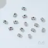 Hilo de Perlas de Barril de Doble Agujero de Circonita Chapado en Oro de 14K Cuentas Espaciadoras de Perla de Cristal Materiales para Collares Hechos a Mano DIY Accesorios de Joyería