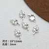 Pingente de trevo de quatro folhas em liga de zinco vintage pequeno pingente coleção diy corrente de celular pulseira acessórios de colar atacado