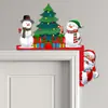 Decoración Navideña Más Vendida Transfronteriza Tema Hombre de Jengibre Colgantes para Marco de Puerta Accesorios de Escenario para Fiestas Festivas Colgantes