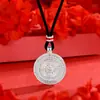 O Mesmo Colar Antigo de Ouro de Areia Vietnamita com Loja de Ouro Cheia de Diamantes, Corrente de Suéter Bússola Vajra, Pingente DIY de Corda Tecida à Mão