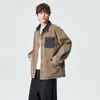 2026 Nueva Marca de Moda Estilo Americano Camisa de Mezclilla Lavada, Chaqueta Cárdigan Resistente Estilo Vintage para Hombre Ropa de Trabajo Manga Larga Chico Duro