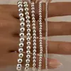 Joias Europeias e Americanas Transfronteiriças Ins Design de Nicho Pulseira Doce Cool Pingente de Amor Pulseira de Miçangas Miçangas Pulseira de Amor Conjunto de 3 peças