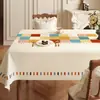 Toalha de Mesa Estilo Americano, Sem Lavagem, À Prova de Óleo, Impermeável, Resistente ao Calor, Toalha de Mesa Retangular, Luxo Leve, Sensação de Alta Qualidade, Jogo Americano, Toalha de Mesa