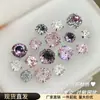 Brincos de Liga de Titânio com Zircônia Rosa para Piercing na Orelha, Studs para Cartilagem da Orelha, Brincos Deslumbrantes, Studs para Canal Auditivo, Não é Necessário Remover para Lavar ou Dormir, Acessórios para Orelha