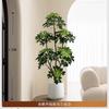 Simulación Planta Verde Pata de Pato Madera Lujo Ligero de Alta Gama Interior Sala de Estar Planta Verde Artificial en Maceta Planta Biónica Adornos Decorativos de Piso