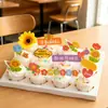 Decoraciones para Cupcakes del Día del Maestro 2026: "Gracias por tu duro trabajo, maestro", Decoraciones para Hornear Felices Fiestas Inserts