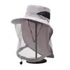 Sombrero Unisex a Prueba de Mosquitos con Malla Protectora Facial, Protección Solar, Protección UV para Exteriores en Verano, Pesca, Camping, Ala Ancha