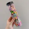 Y2K Dopamina Cor Pentagonal Estrela Pequeno Grampo de Cabelo Infantil Headwear Franja Bonito Lado Quebrado Grampo de Cabelo