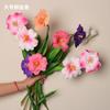 Tulipán PU pegamento suave tulipán flor artificial transfronterizo accesorios para arreglos de boda flor artificial