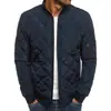 Chaqueta de color liso para hombre talla europea, abrigo de algodón acolchado engrosado con cuello alto, abrigo cálido de invierno