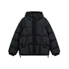 Ropa Vintage 25 Invierno Nuevo Retro Japonés 90 Plumón de Pato Blanco Acolchado Cuadros Con Capucha Cálida Chaqueta Abrigo de Plumón