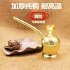 Cachimbo Jintai de Latão Cobre 100% Puro Engrossado Formato de Maçã de Cobre Tubo de Água Cachimbo de Cobre Portátil
