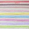 Cinta a cuadros de 1 cm, cinta colorida, lazo para embalaje, materiales para accesorios para el cabello DIY, cinta de satén, cinta decorativa, cinta de poliéster