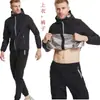 Amazon Chaqueta con Capucha Deportiva de Fitness para Hombre Tallas Grandes Europea y Americana Traje de Sudoración Impermeable Pantalones de Chándal Traje Deportivo