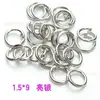 Materiales para Joyería DIY Anillas Abiertas Anillo Único Anillos de Hierro Plano Pulsera Collar Anillos de Conexión Accesorios para Aretes Collares Venta al por Mayor