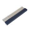 Espaciamiento 2.54mm 2*10/20/32/40p PC104 fila extendida hembra plástico altura 11MM longitud de la aguja 12.2