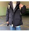 Marca Tide Roupas de Algodão Acolchoado com Capuz Falsas Duas Peças de Inverno Masculino Soltas Quentes Espessadas Casaco de Pão Acolchoado de Algodão Tide