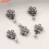 Anillo de Plata de Ley para Correr Espaciador de Cuentas de Burbuja Rueda Junta Accesorios Retro Viejo DIY Hecho a Mano Anillo de Plata con Cuentas Material