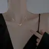 Collar Irregular en Forma de V Geométrico para Mujer, Diseño de Alta Gama, Cadena Minimalista de Clavícula de Nicho, Accesorio Versátil y Elegante de Celebridad de Internet