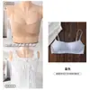 Base líquida de decote baixo, lingerie sem costura para mulheres, pequeno busto, sustentação e levantamento, laterais do busto, alças finas, cruzamento invisível, lindo sutiã para as costas