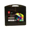 Marcador Acrílico Ponta Macia Caixa Preta Pequena Pintura Infantil Grafite Pincel DIY Empilhável Cor Pincel de Pintura Caneta Marcadora