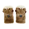 Guantes Eléctricos USB Transfronterizos de Calentamiento Felpa de Castor Sin Dedos Pantalla Táctil Calentamiento de Grafeno Temperatura Cálida Regulable Guantes de Medio Dedo