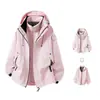 Modelo Nuevo 2026 Chaqueta Exterior Unisex Tres en Uno con Capucha, Cortavientos, Impermeable, Transpirable y Forro de Forro Polar Desmontable