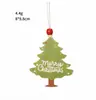 Adornos Navideños de Madera Papá Noel Alce Muñeco de Nieve Hombre de Jengibre Decoraciones Colgantes Colgante para Árbol de Navidad Decoración para Fiesta en Casa