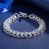 Moda Europeia e Americana Personalidade Pulseira de Prata Banhada a Prata 925 Centopeia Pulseira TO Fábrica Jin Jiahua Atacado