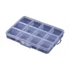 Caja de Almacenamiento para Cuentas con 12 Compartimentos, Caja Transparente de Plástico PP, Dropshipping, Equipo de Pesca, Caja de Almacenamiento para Clasificar Cuentas y Pedrería