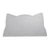 Nuevo estilo Xiaohua - Mantel individual de silicona con forma de cara de gato, apto para uso alimentario, antideslizante, resistente al desgaste, fácil de limpiar, para niños y bebés