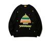 Suéter Navideño Retro Americano de Punto de Cuello Redondo para Niños Invierno Nuevo Holgado Casual de Punto Suave y Ceroso