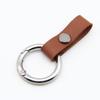 A primeira camada de couro chaveiro novo carro masculino chaveiro de metal chaveiro primavera anel chaveiro atacado