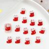 Série de Natal Dos Desenhos Animados Nail Art Jóias Gelo Através Tridimensional Papai Noel Alce Resina DIY Desgaste Acessórios de Armadura