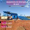Equipamento de garimpo de ouro com peneira de tambor grande de Jiangsu, carro de garimpo de ouro móvel, máquina de seleção de ouro de lama de terra em margem de areia de rio